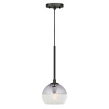 Callisto 1 Light Small Pendant 15 Inch Tall by Forte - 2751-01