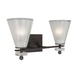 Cyndy 2 Light Vanity Light by Forte - 5132-02