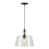 1 Light Small Pendant 10.5 Inch Tall by Forte - 2671-01