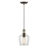 Milo 1 Light Cord Hung Small Pendant by Forte - 2679-01