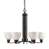 Ade 6 Light Large Chandelier by Forte - 2644-06