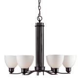 Ade 6 Light Large Chandelier by Forte - 2644-06