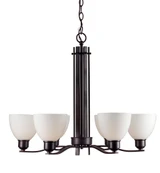 Ade 6 Light Large Chandelier by Forte - 2644-06