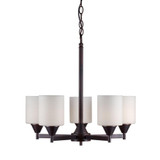 Vos 5 Light Medium Chandelier by Forte - 2643-05