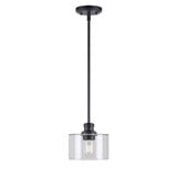 Zane 1 Light Small Pendant by Forte - 2748-01