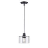 Zane 1 Light Small Pendant by Forte - 2748-01