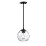 Milo 1 Light Small Pendant 8.25 Inch Tall by Forte - 2769-01-04