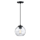 Milo 1 Light Small Pendant 8.25 Inch Tall by Forte - 2769-01-04