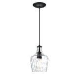 Milo 1 Light Classic Small Pendant 9.75 Inch Tall by Forte - 2770-01-04