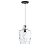 Milo 1 Light Small Pendant 11.75 Inch Tall by Forte - 2771-01-04