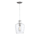 Milo 1 Light Small Pendant 11.75 Inch Tall by Forte - 2771-01-04