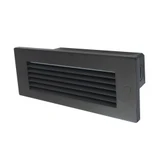 Brick 4.6W LED Step Light with Horizontal Louver 3.38 x 8.63 Inch by Nora  - N-841-32