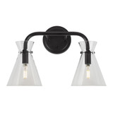 Beaker 2 Light Vanity Light by Forte - 5733-02
