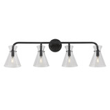 Beaker 4 Light Vanity Light by Forte - 5733-04