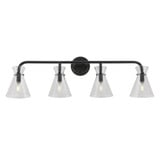 Beaker 4 Light Vanity Light by Forte - 5733-04