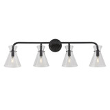 Beaker 4 Light Vanity Light by Forte - 5733-04