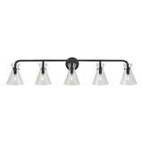 Beaker 5 Light Vanity Light by Forte - 5733-05