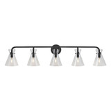 Beaker 5 Light Vanity Light by Forte - 5733-05