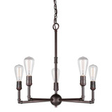 Uccelo 5 Light Medium Chandelier by Forte - 7064-05