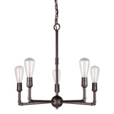 Uccelo 5 Light Medium Chandelier by Forte - 7064-05