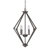 Eddy 4 Light Large Foyer Pendant by Forte - 7062-04
