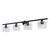 Zane 4 Light Vanity Light by Forte - 5748-04