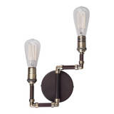 Uccelo 2 Light Wall Sconce by Forte - 7064-02
