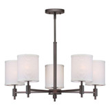 Flo 5 Light Medium Chandelier by Forte - 7081-05