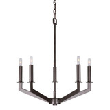 Taj 5 Light Medium Chandelier by Forte - 7085-05