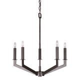 Taj 5 Light Medium Chandelier by Forte - 7085-05