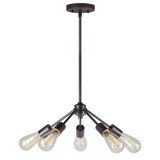 Yaz 5 Light Medium Chandelier by Forte - 7095-05