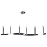 Wyatt 6 Light Island Pendant 7 Inches Tall and 10 Inches Wide by Forte  - 7175-06