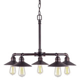Ori 5 Light Large Chandelier by Forte 7159-05