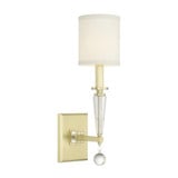 Paxton 1 Light Candle Style Wall Sconce by Crystorama - 8101