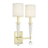 Paxton 2 Light Candle Style Wall Sconce by Crystorama - 8102
