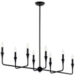 Alvaro 8 Light Candle Style Linear Chandelier by Kichler - 52693