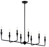 Alvaro 8 Light Candle Style Linear Chandelier by Kichler - 52693