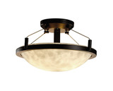 Clouds Ring 2 Light 16 Inch Wide Semi Flush Mount by Justice Design - CLD-9680-35