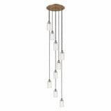Crown Point 9 Light Cord Hung Pendant 19.25 Inch Wide by Innovations - 119B-9P-G434-7