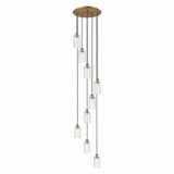 Crown Point 9 Light Cord Hung Pendant 19.25 Inch Wide by Innovations - 119B-9P-G434-7