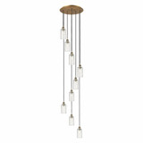 Crown Point 9 Light Cord Hung Pendant 19.25 Inch Wide by Innovations - 119B-9P-G434-7