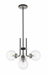 Parsons 4 Light Chandelier 22 Inch Wide by 97.75 Inch High by Z-Lite - 477-4