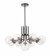 Parsons 9 Light Chandelier 32 Inch Wide by 97.75 Inch High by Z-Lite - 477-9MB