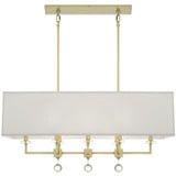 Paxton 8 Light Oversized Linear Chandelier by Crystorama - 8109