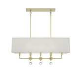 Paxton 8 Light Oversized Linear Chandelier by Crystorama - 8109
