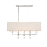Paxton 8 Light Oversized Linear Chandelier by Crystorama - 8109