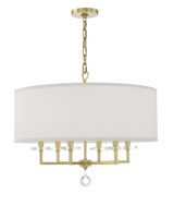 Paxton 6 Light Medium Chandelier by Crystorama - 8116
