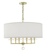 Paxton 6 Light Medium Chandelier by Crystorama - 8116