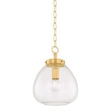 Della 1 Light Small Pendant 15.75 Inch Tall and 12 Inch Wide by Mitzi - H997701S