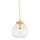 Della 1 Light Small Pendant 15.75 Inch Tall and 12 Inch Wide by Mitzi - H997701S